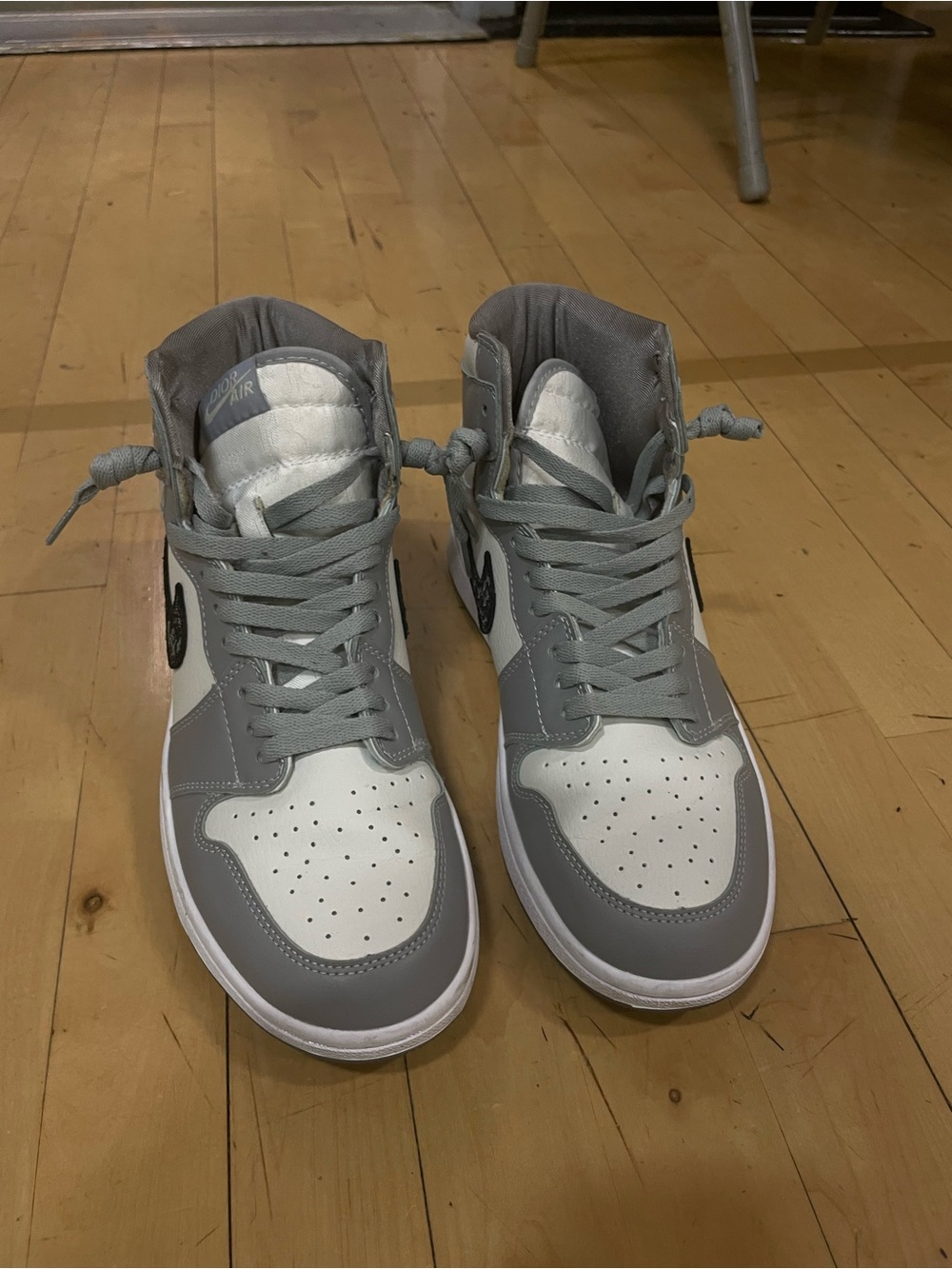 Dior Men's High-Top Sneakers in White and Gray - Picture 1 of 5